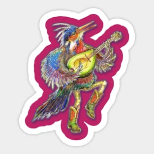 Blazing Avo Dancer Solo Sticker